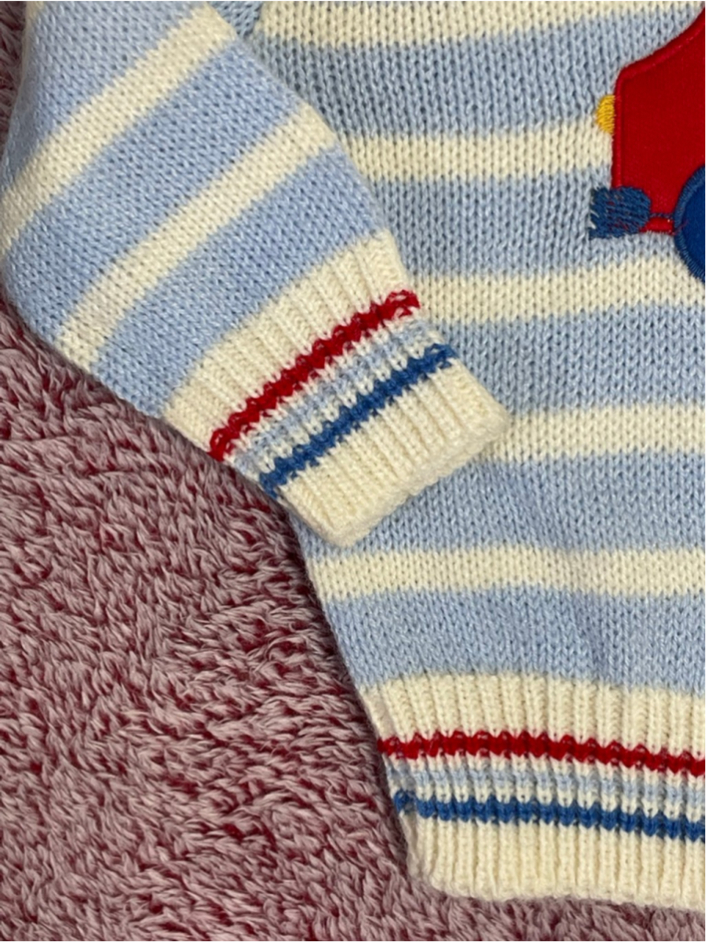 Vtg Doe-Spun Boys 12 Months Red Car Coquette grandpacore Cottagecore - Picture 4 of 5